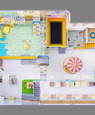 Thiết kế kids cafe diện tích nhỏ: Giải pháp tối ưu không gian và chi phí