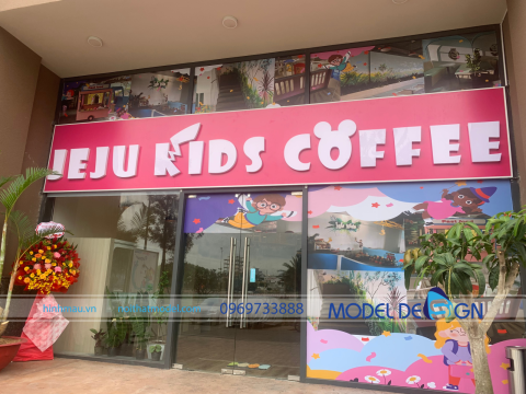 Một số hình ảnh thi công Jeju Kids Coffee Quận 7 TPHCM P1