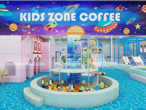 Thiết kế khu vui chơi trẻ em Zone Kids Coffee