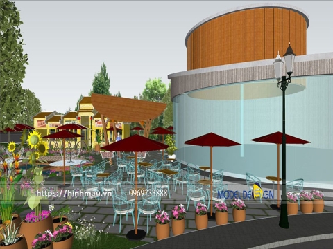 Dự án thiết kế quán cafe phong cách hiện đại