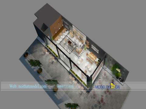 Dự án thiết kế thi công quán cà phê đẹp ở Lâm Đồng