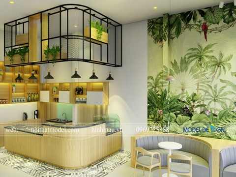 Thiết kế quán cafe mặt tiền 10m với các dự án mới nhất
