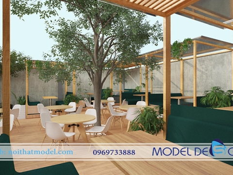 Thiết kế quán cafe mặt tiền 10m với các dự án mới nhất