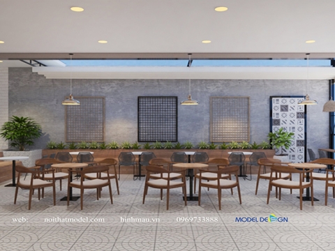 Thiết kế quán cafe mặt tiền 10m với các dự án mới nhất