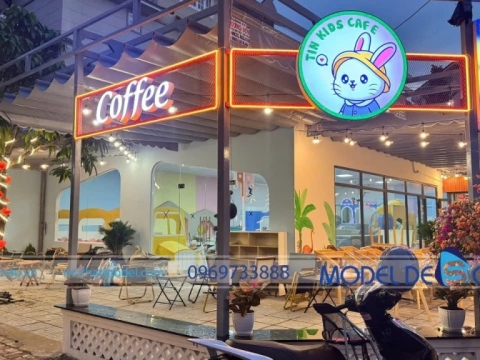Thi công Tin Kids Cafe 450m2 Vũng Tàu