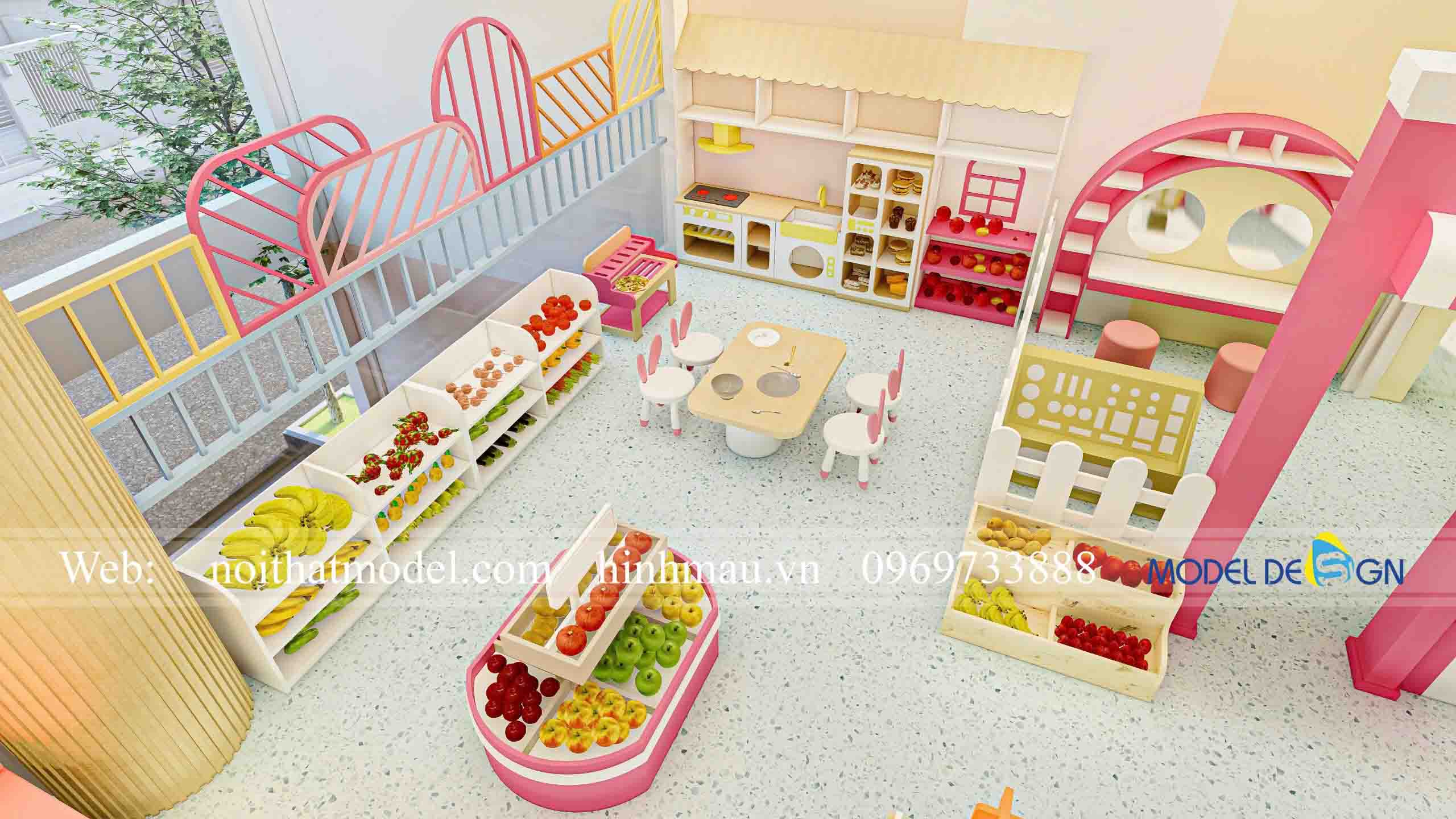 Công trình thiết kế thi công kids cafe 450m2 tại Đồng Tháp 26