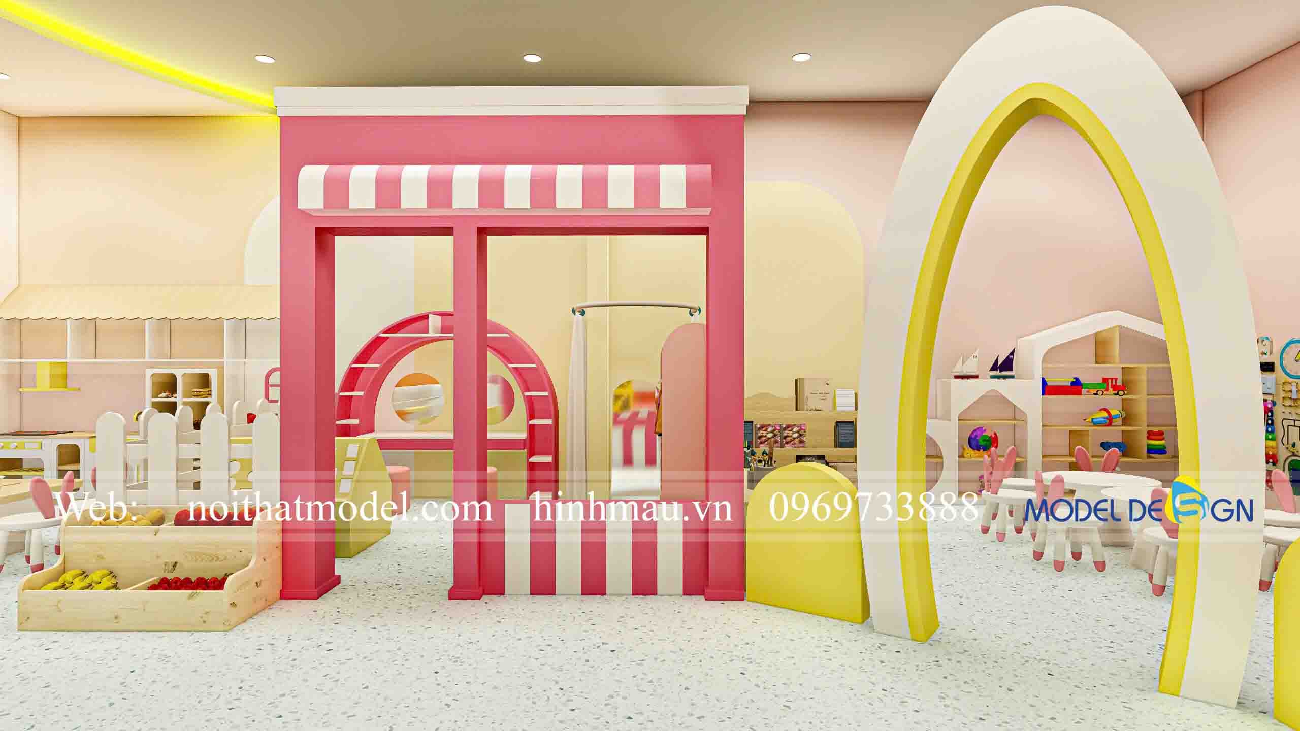 Công trình thiết kế thi công kids cafe 450m2 tại Đồng Tháp 27