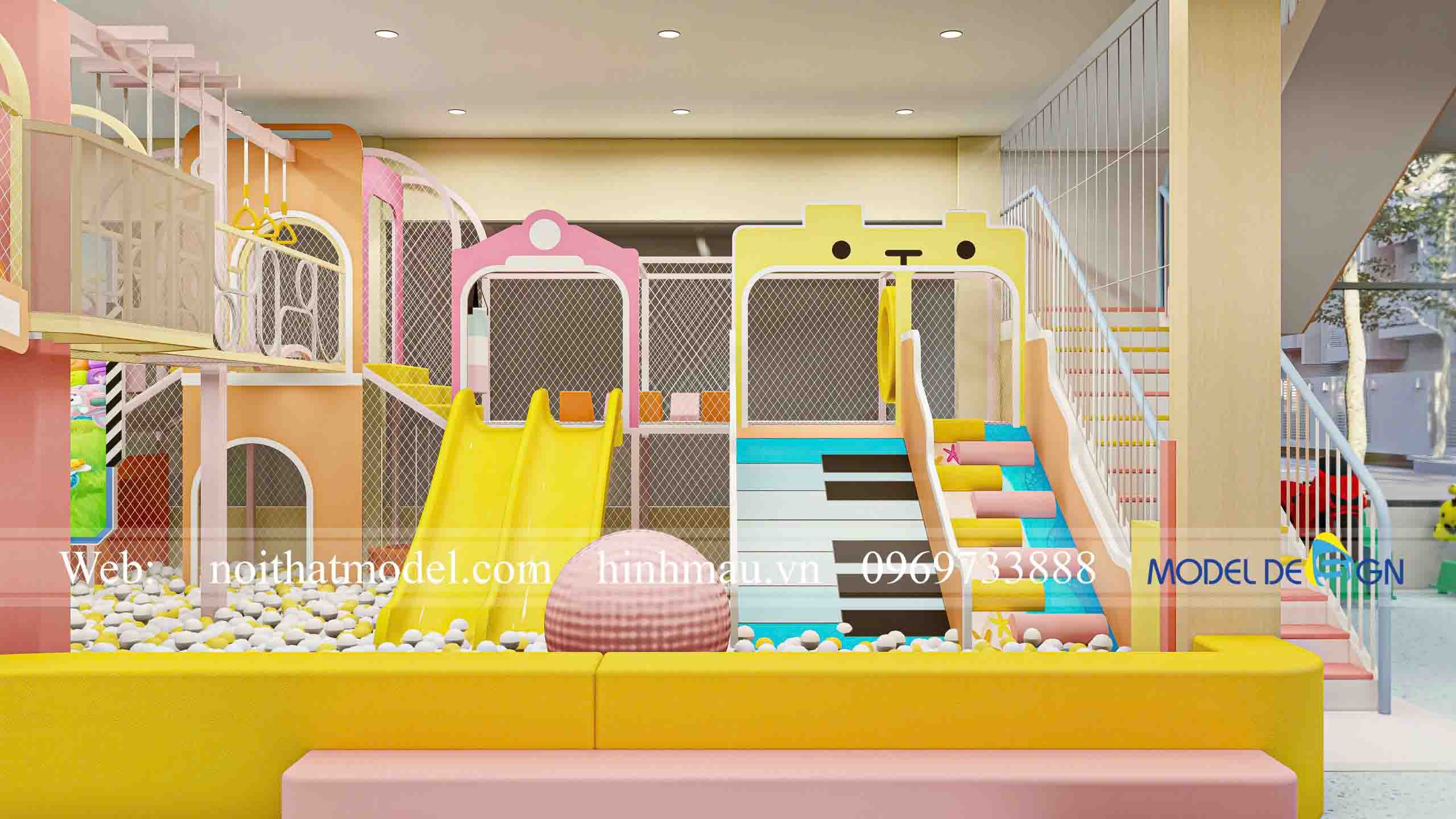 Công trình thiết kế thi công kids cafe 450m2 tại Đồng Tháp 8