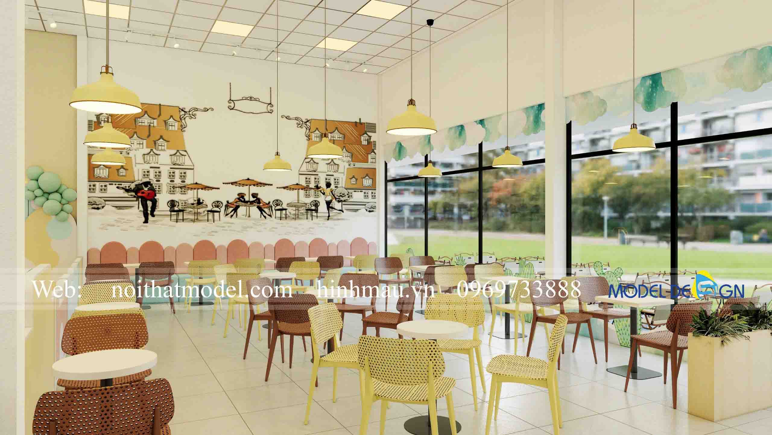 Thiết kế kids cafe 300m2 2