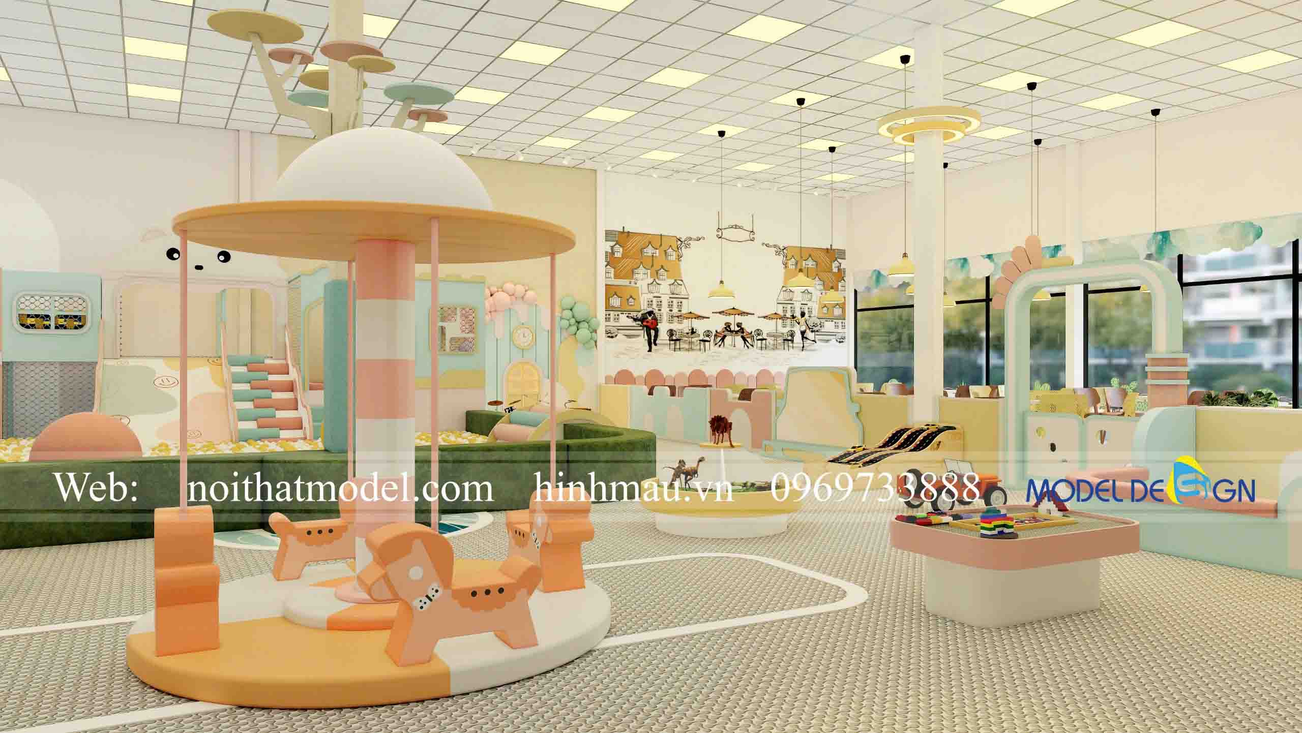 Thiết kế kids cafe 300m2 5